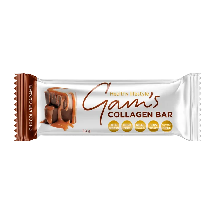 Gam's Tyčinka s kolagenem čokoláda, karamel 50 g